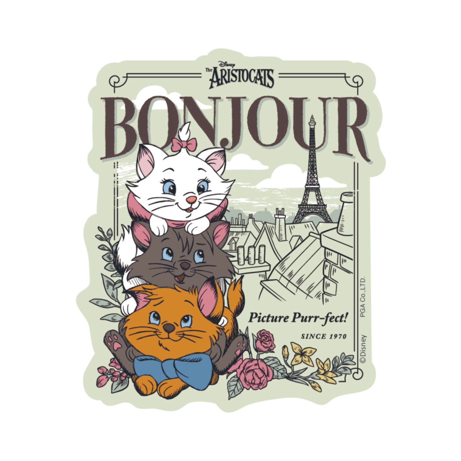 stylish cat sticker