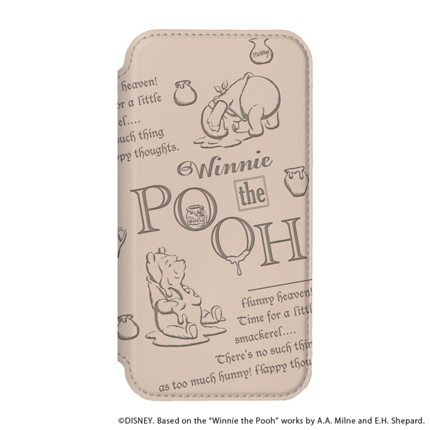 Winnie the Pooh Glass Flip Case for iPhone15Pro