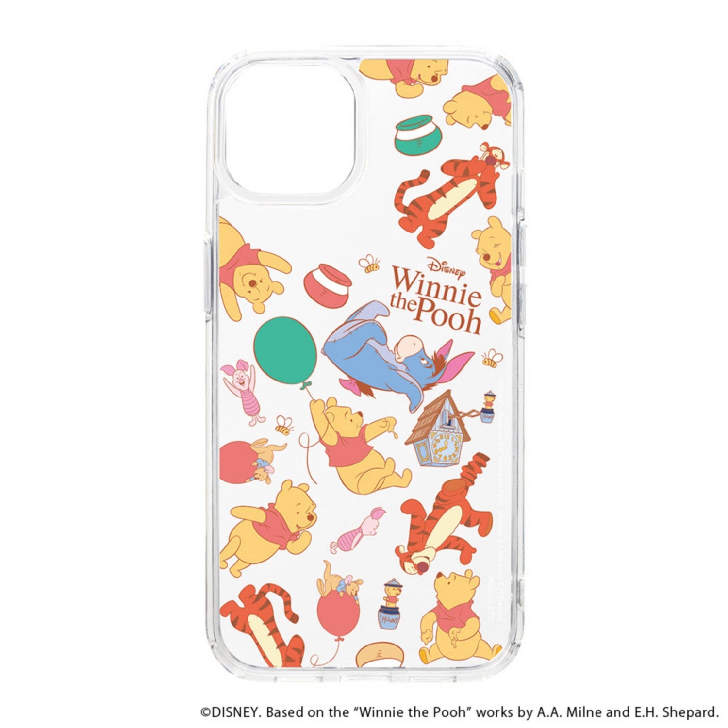 Winnie the Pooh iPhone15Plus Clear Hybrid Case