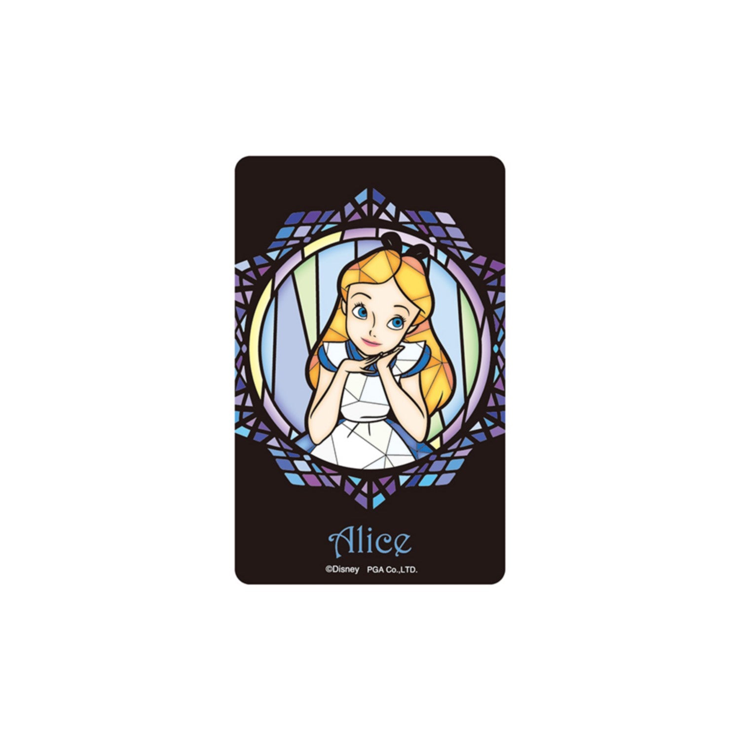 Alice stained glass style sticker [IC card compatible]