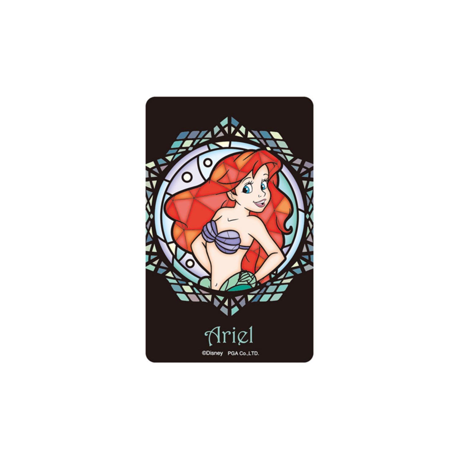 Ariel stained glass sticker [IC card compatible]
