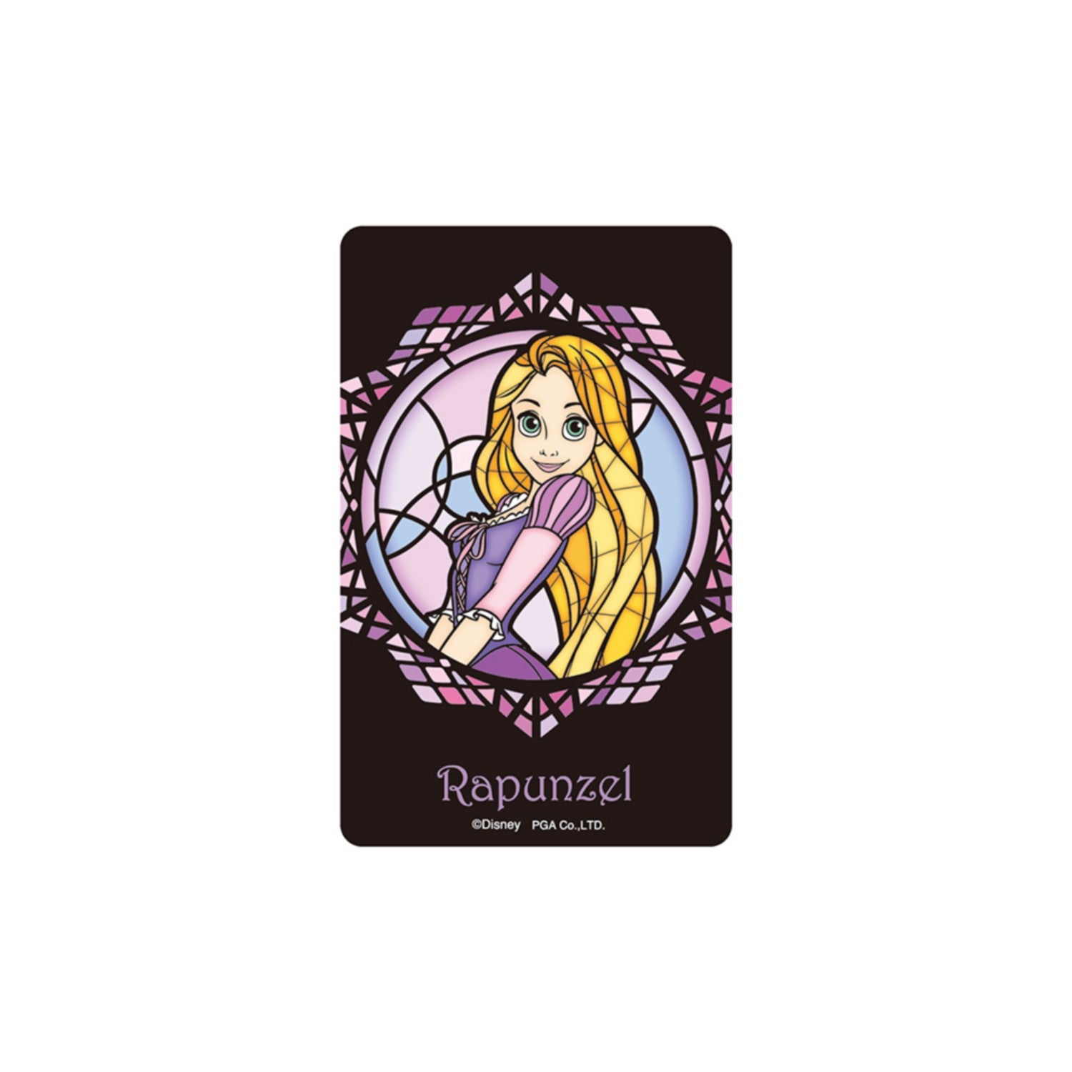 Rapunzel stained glass sticker [IC card compatible]
