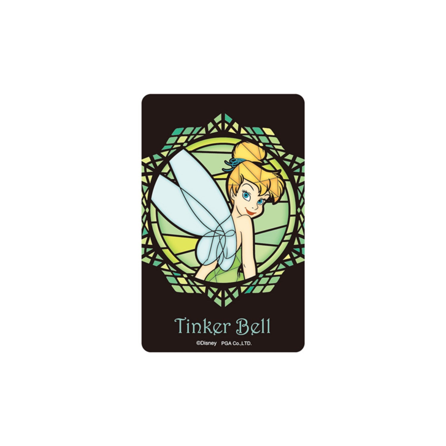 Tinker Bell stained glass style sticker [IC card compatible]