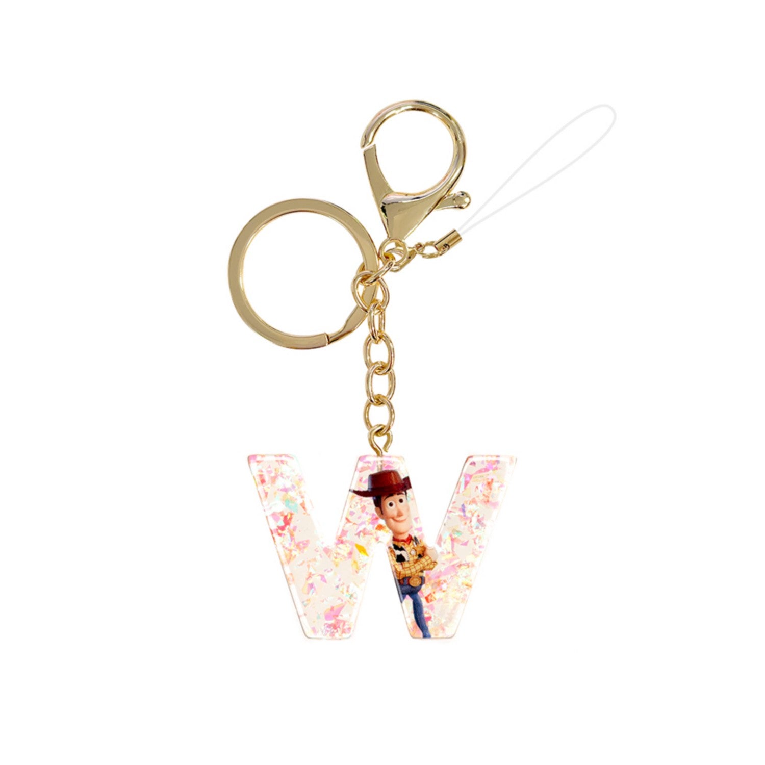 woody alphabet charm