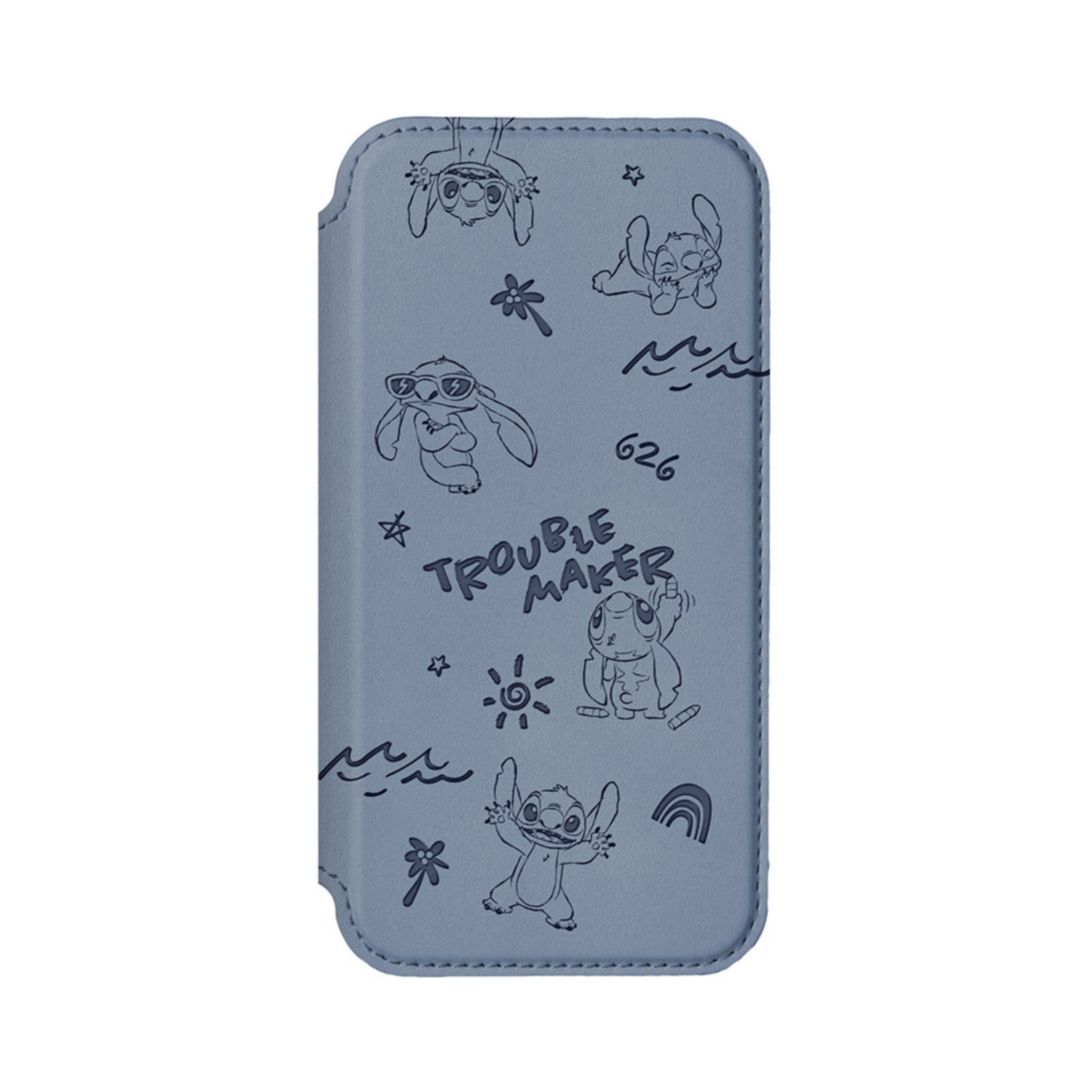 Stitch iPhone16e glass flip case