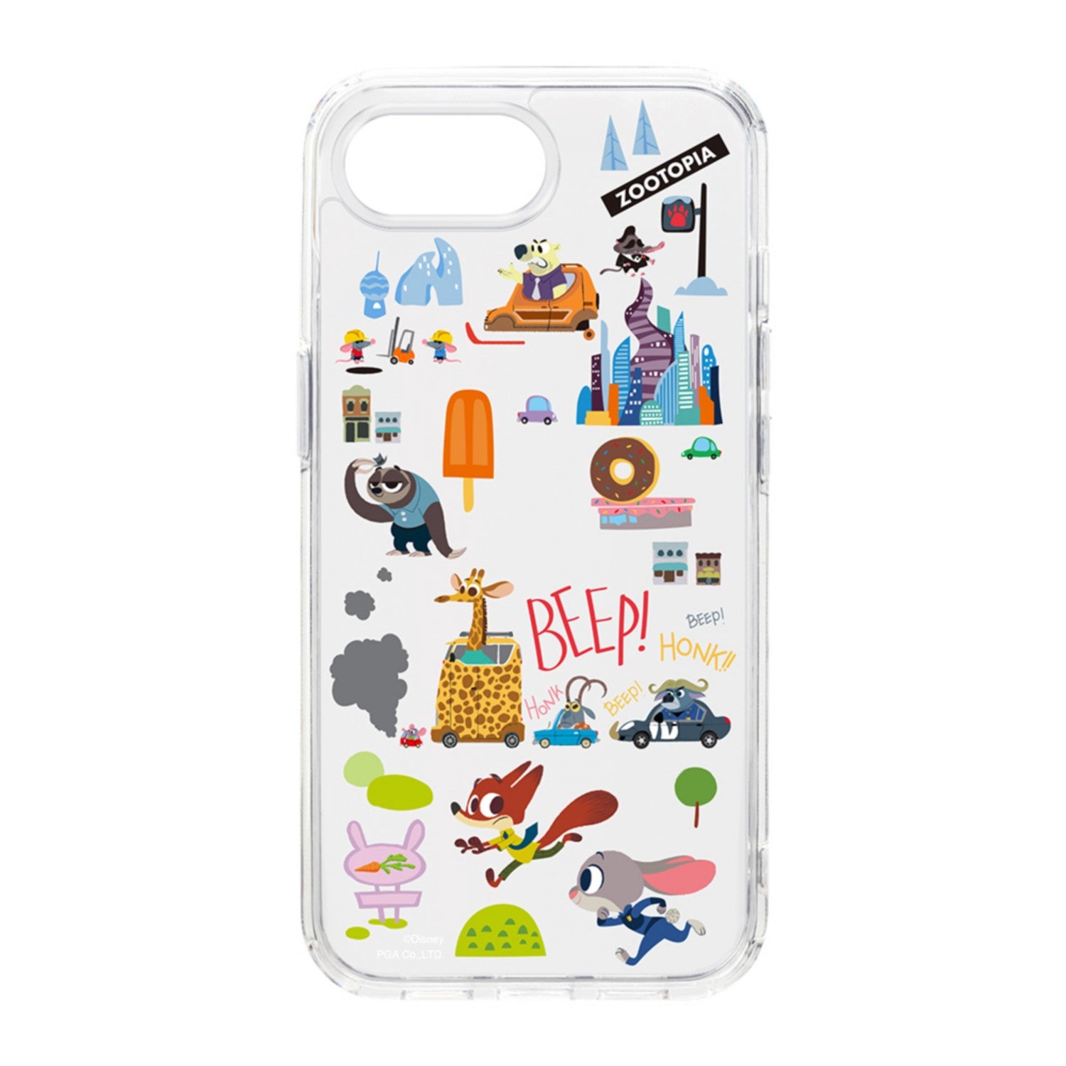 Zootopia iPhone16e clear hybrid case