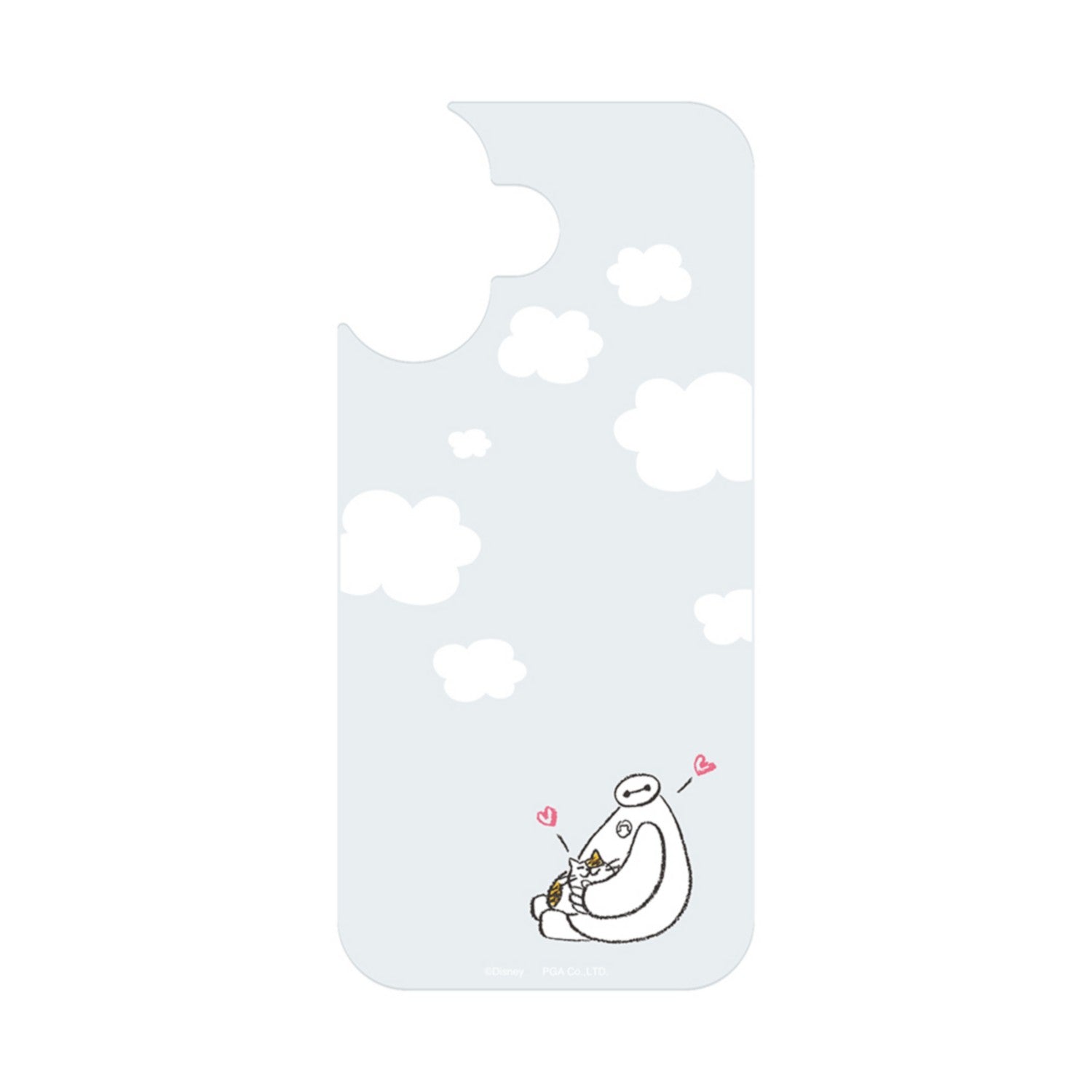 Baymax iPhone 17 clear case dress-up sheet