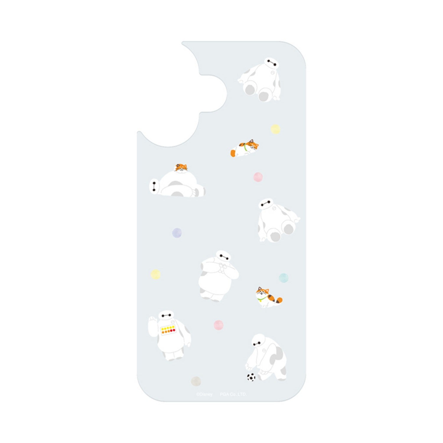 Baymax iPhone 17 clear case dress-up sheet