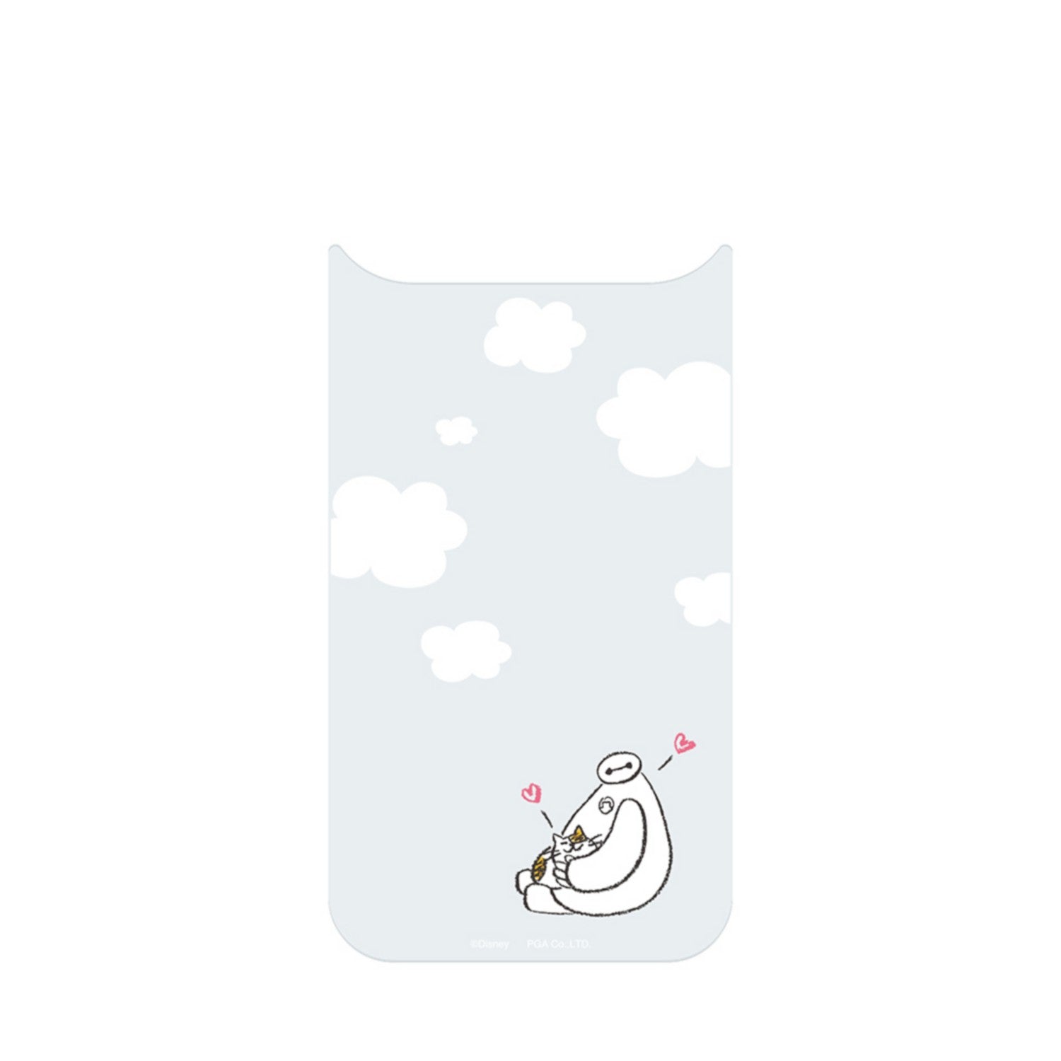 Baymax iPhone Air clear case dress-up sheet