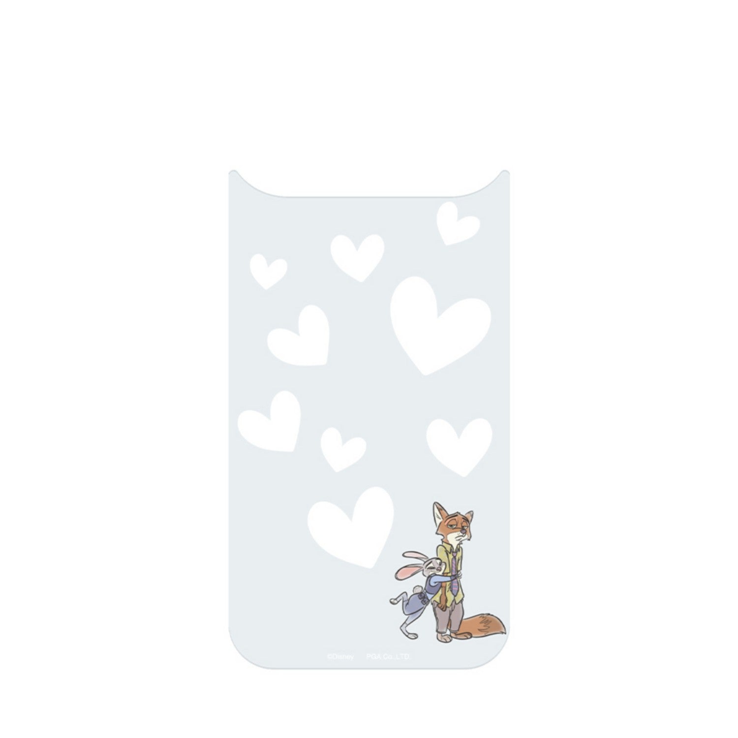 Zootopia iPhone Air clear case dress-up sheet