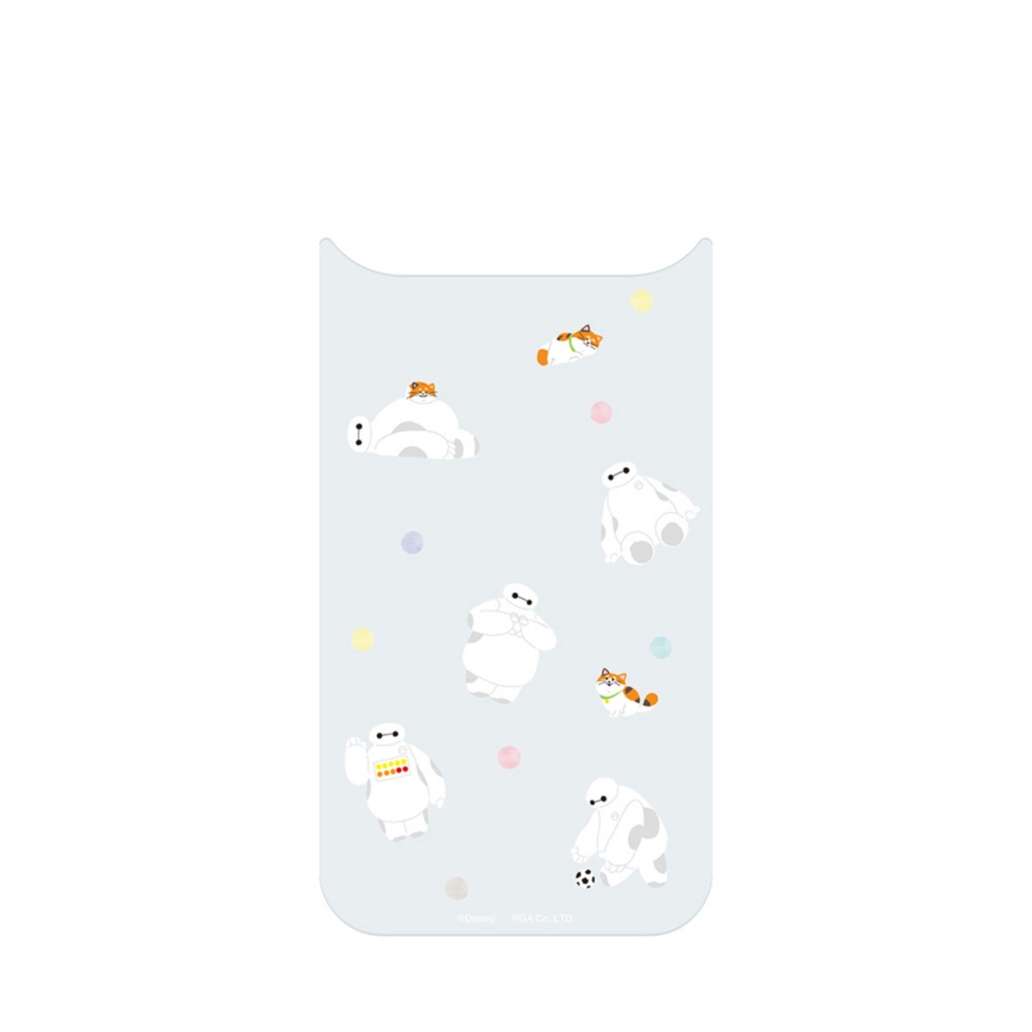 Baymax iPhone Air clear case dress-up sheet