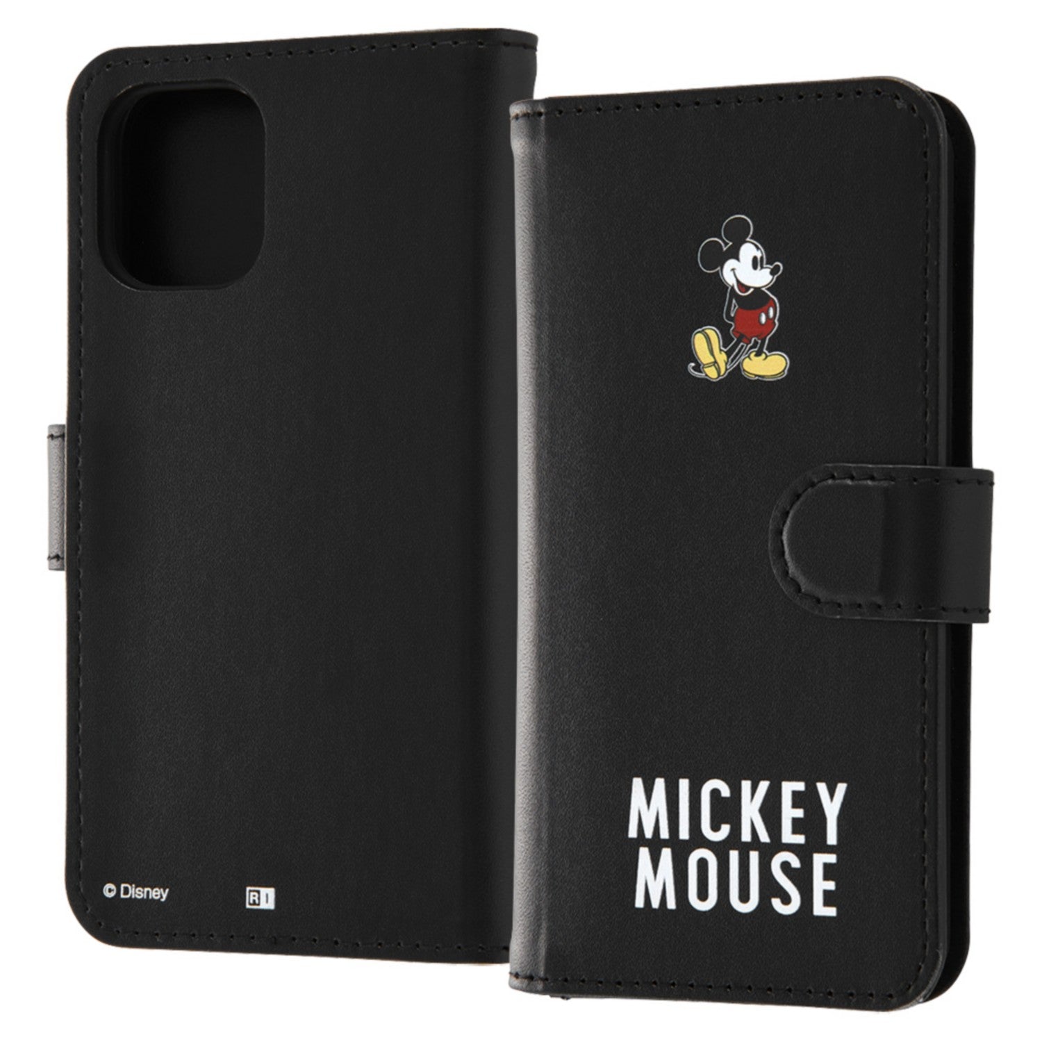 iPhone 12 mini "Disney Character"/Shockproof Notebook Type Art Case Magnet/"Mickey Mouse_025"