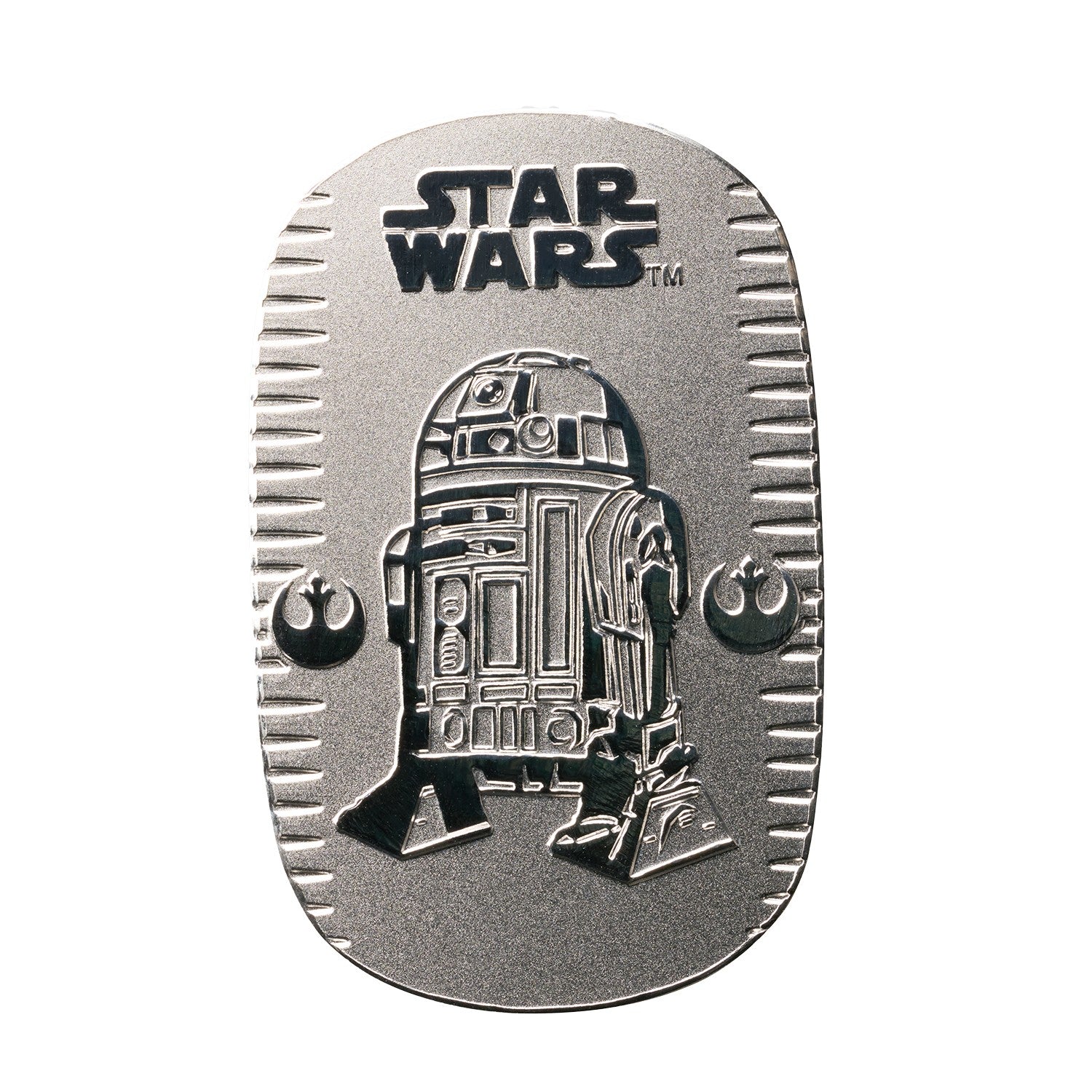 [Free Shipping] STAR WARS R2-D2 Platinum Oval 10g