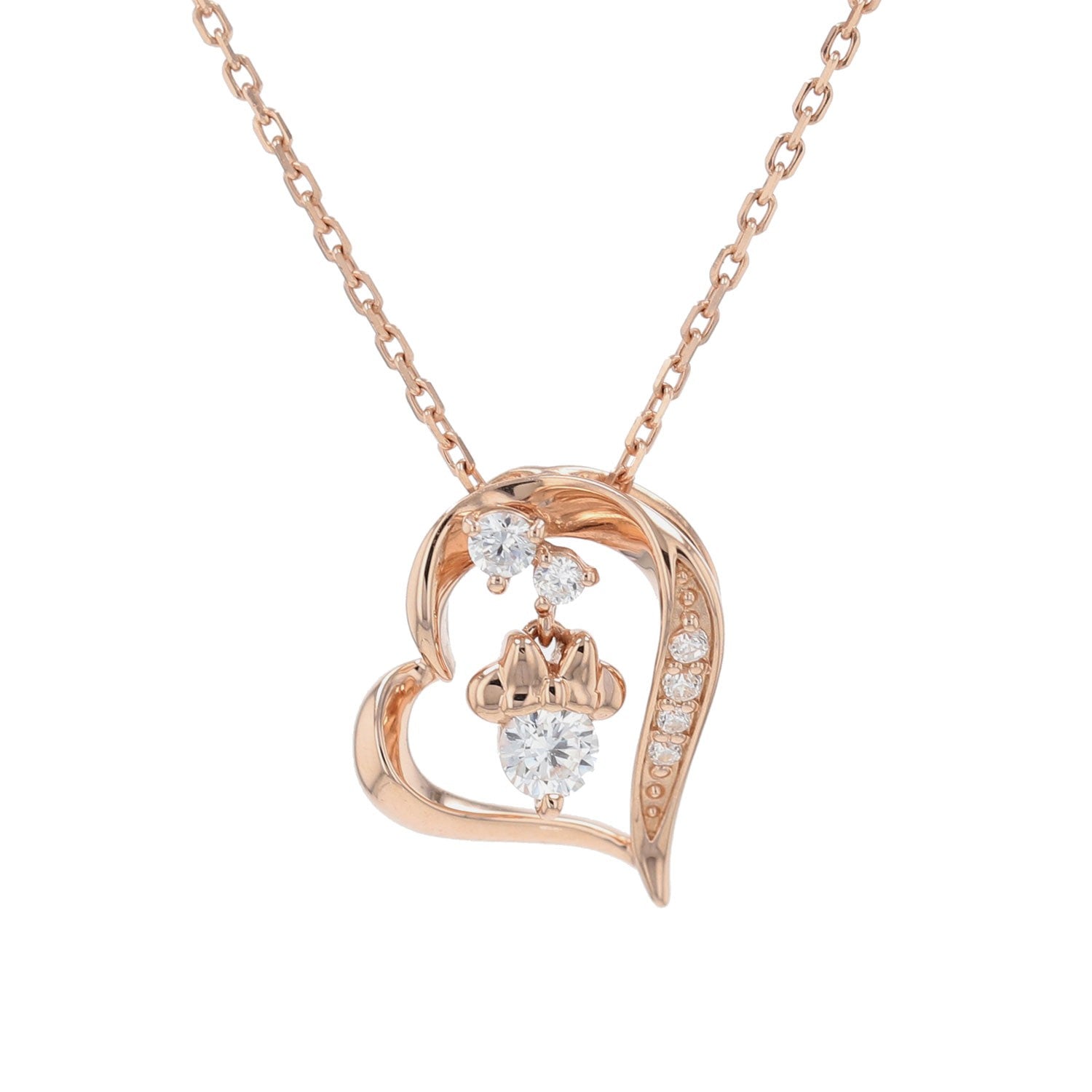 [WEB limited item] Minnie Mouse WEB limited silver necklace