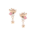 [WEB limited item] Winnie the Pooh silver earrings pink gold