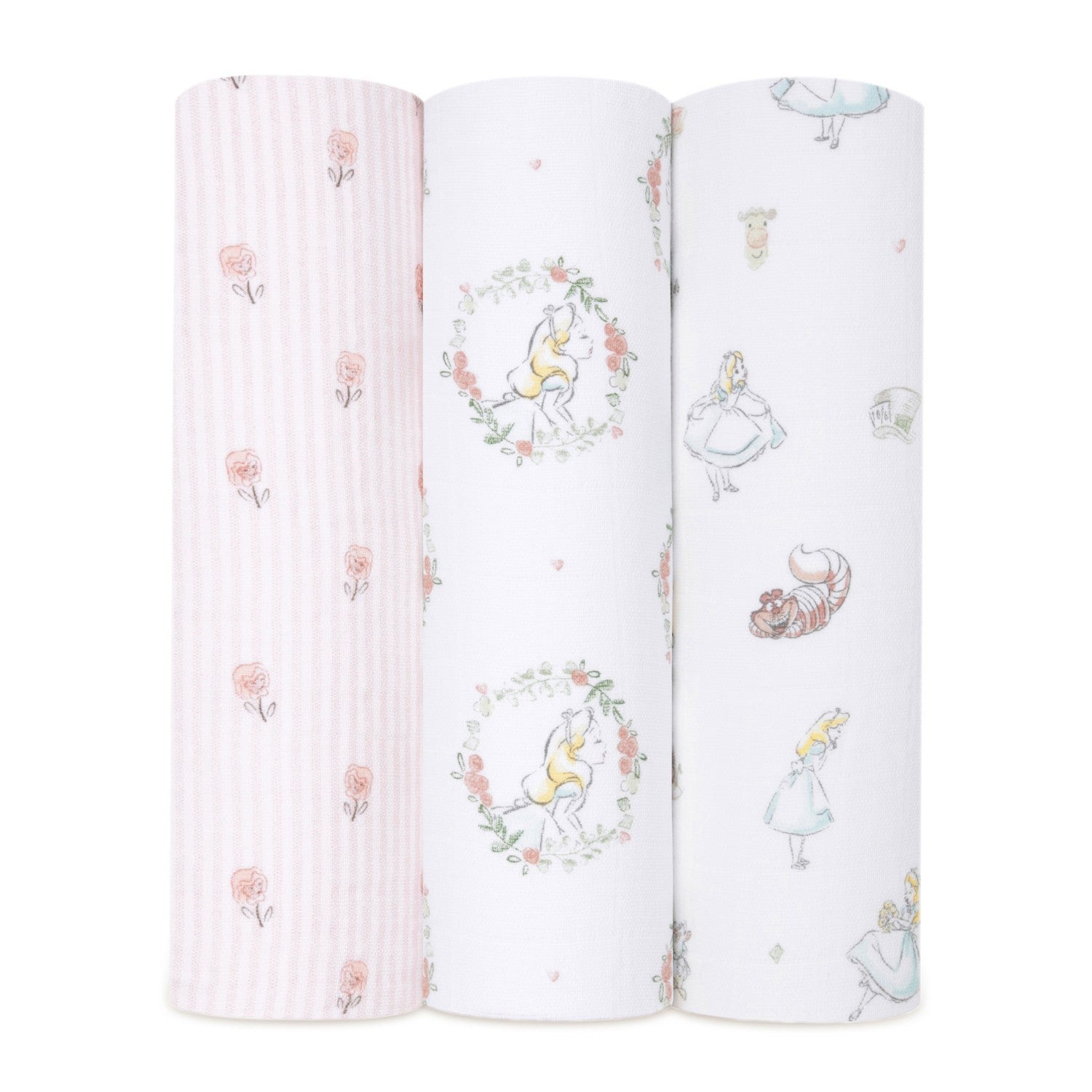 [aden + anais] alice in wonderland 3-pack classic swaddles