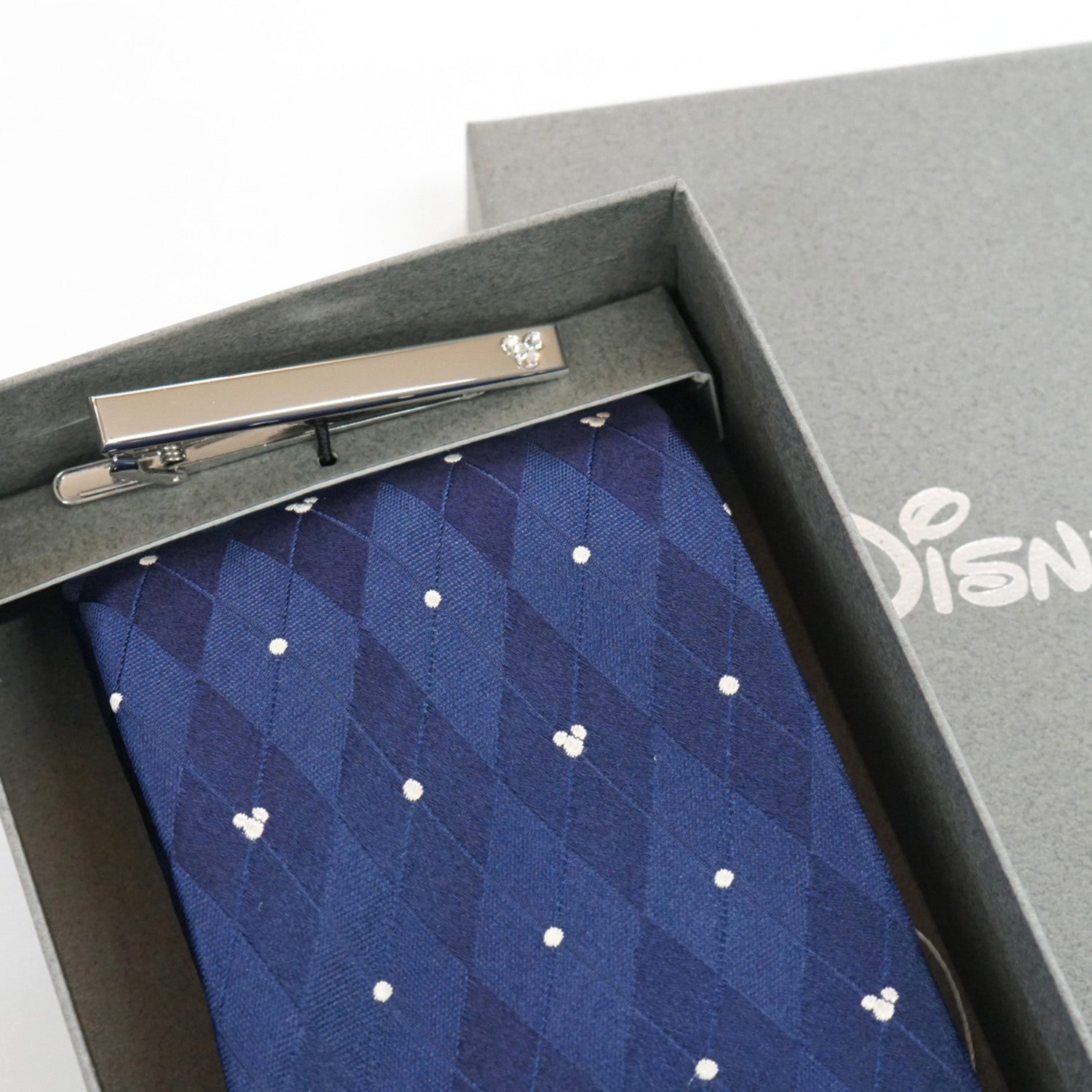Disney/Tie & Tie Bar (Argyle dot pattern x Mitsumaru/Preciosa) BOX included)