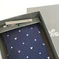 Disney/Tie & Tie Bar (Glen check dot pattern x Mitsumaru/Preciosa) BOX included)