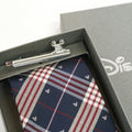 Disney/Tie & Tie Bar (Checked pattern x Hyokkori/Mickey) BOX included)
