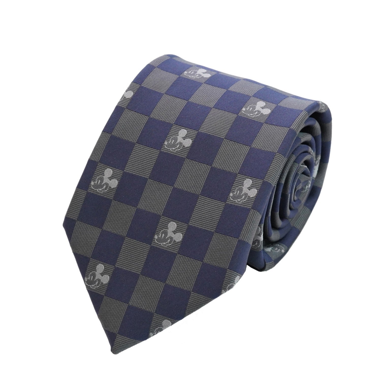 Disney tie Mickey checkered pattern