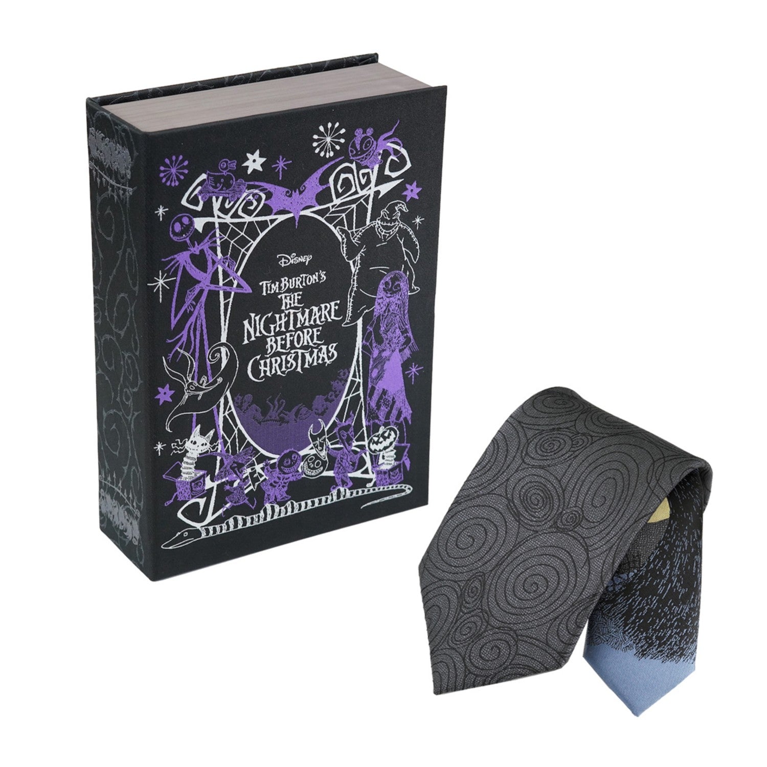Necktie in BOOK type BOX Nightmare Before Christmas Plain all over pattern