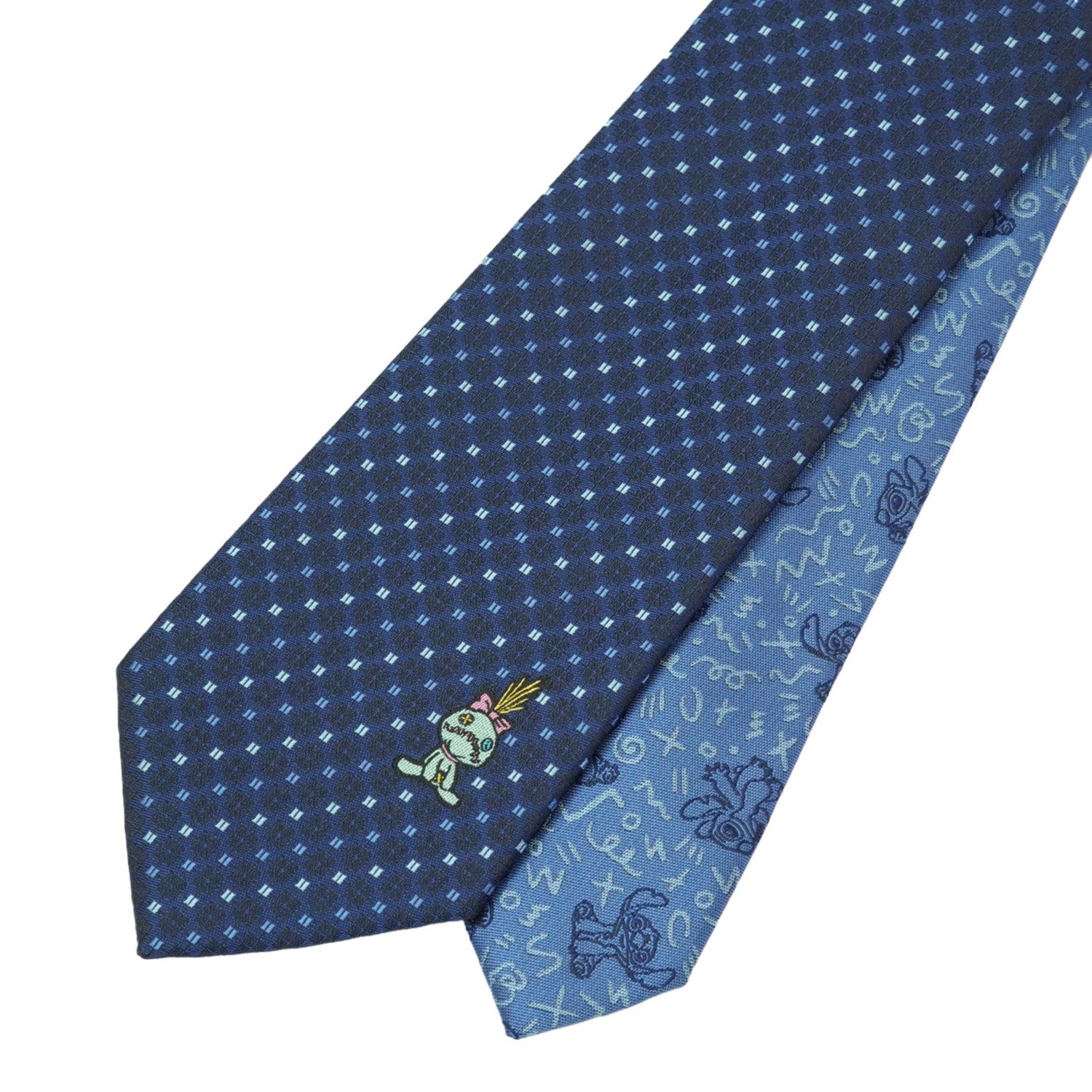 Disney/Necktie (Lilo & Stitch Scrump pattern tie, navy blue)