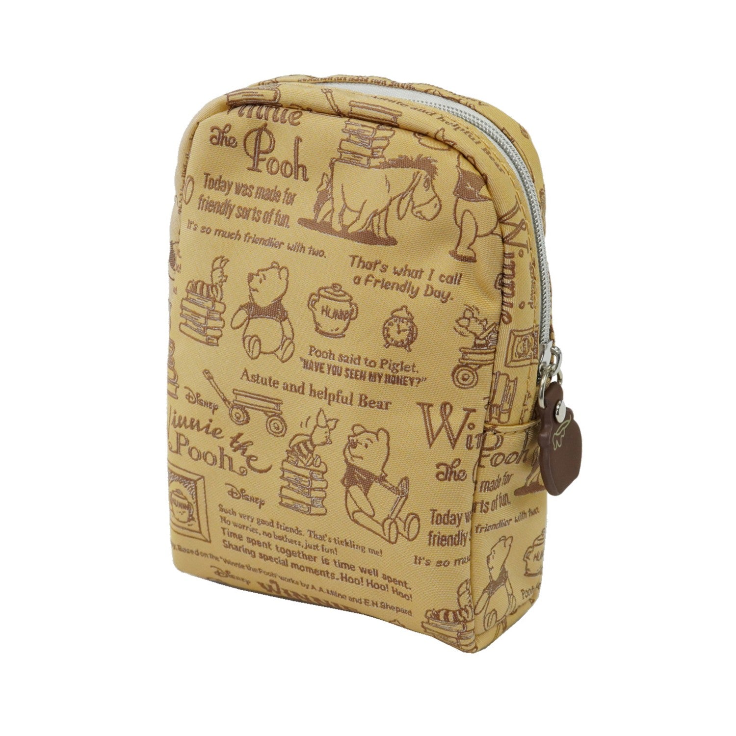 Disney/Cosmetic pouch (Winnie the Pooh calligraphy pattern)