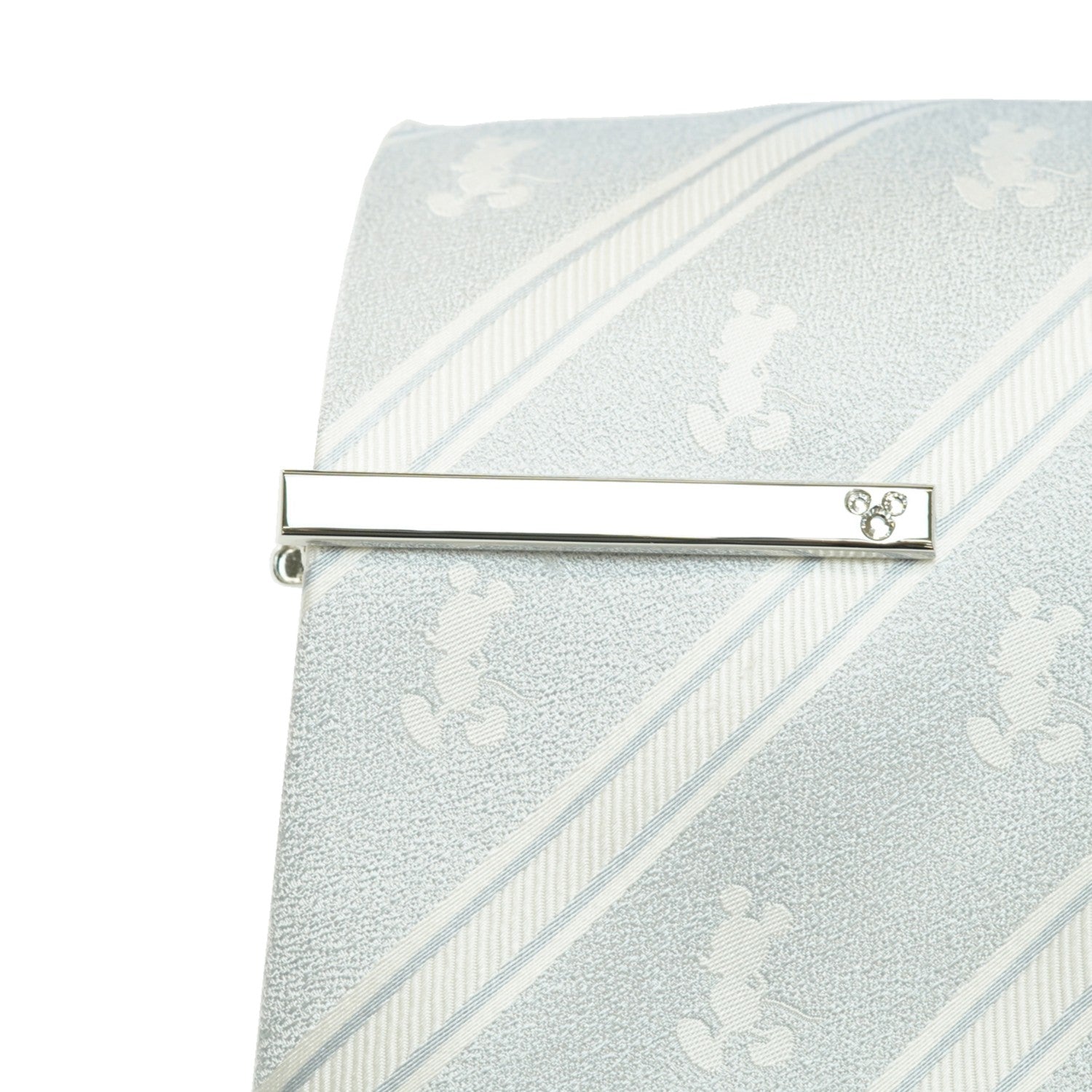 Disney/Necktie tie bar set (stripe pattern x Mitsumaru/Preciosa with BOX)