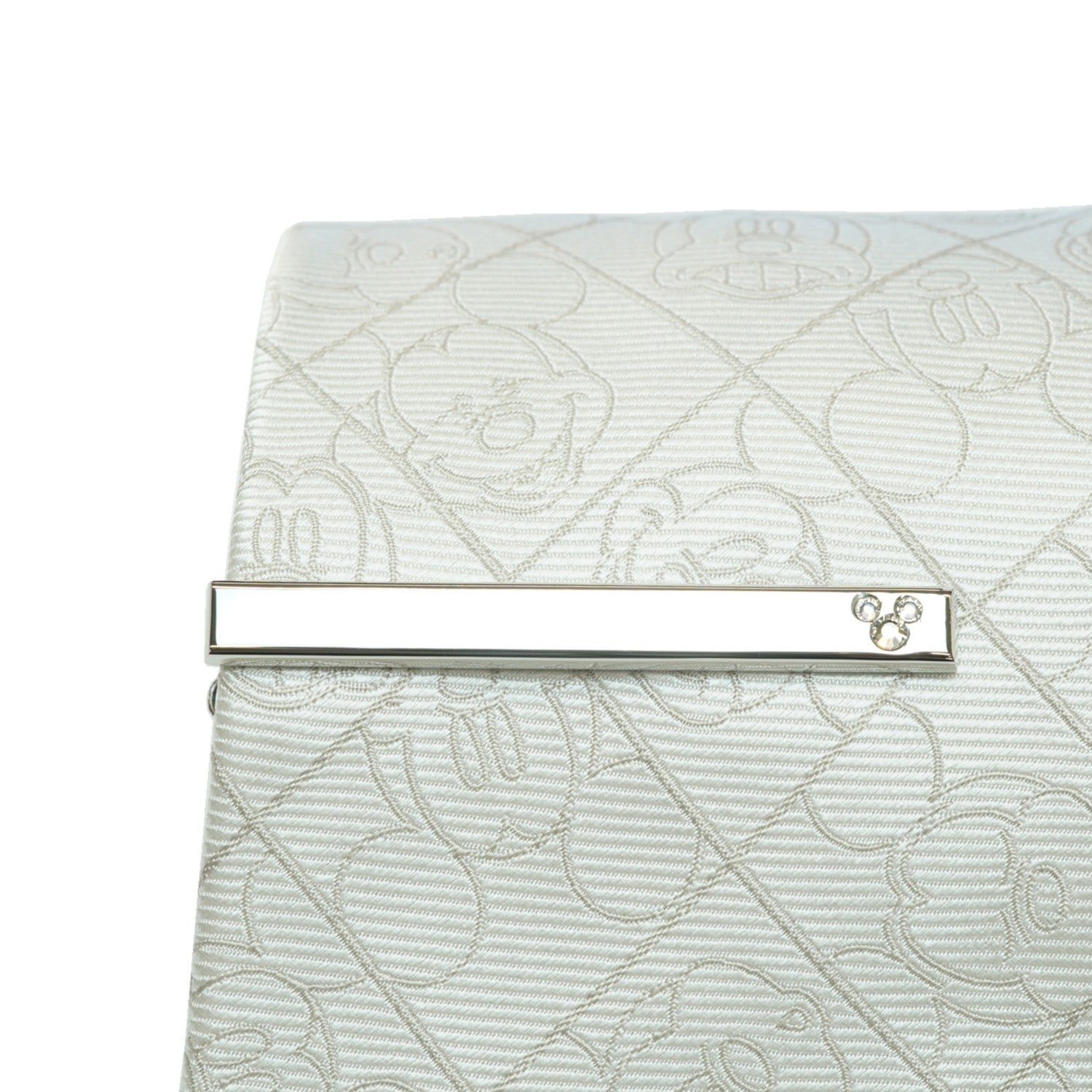 Disney/Necktie tie bar set (plaid x Mitsumaru/Preciosa with BOX)