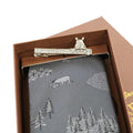 DISNEY/Tie & Tie Bar BOX Set (Winnie the Pooh One Point Pattern x Hidden Tie Bar) DNDW1431 Gray & Wa-11