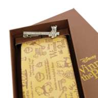 DISNEY/Tie & Tie Bar BOX Set (Winnie the Pooh Calligraphy Pattern x Sitting Tie Bar) DND50026 Yellow & Wa-12