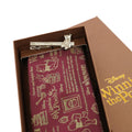 DISNEY/Tie & Tie Bar BOX Set (Winnie the Pooh Calligraphy Pattern x Sitting Tie Bar) DND50026 Red & Wa-12