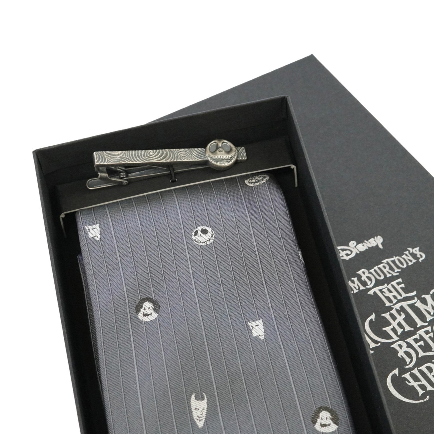 DISNEY/Tie & Tie Bar BOX Set (Nightmare Before Christmas Vertical Pattern) DND50027 & Wa-10
