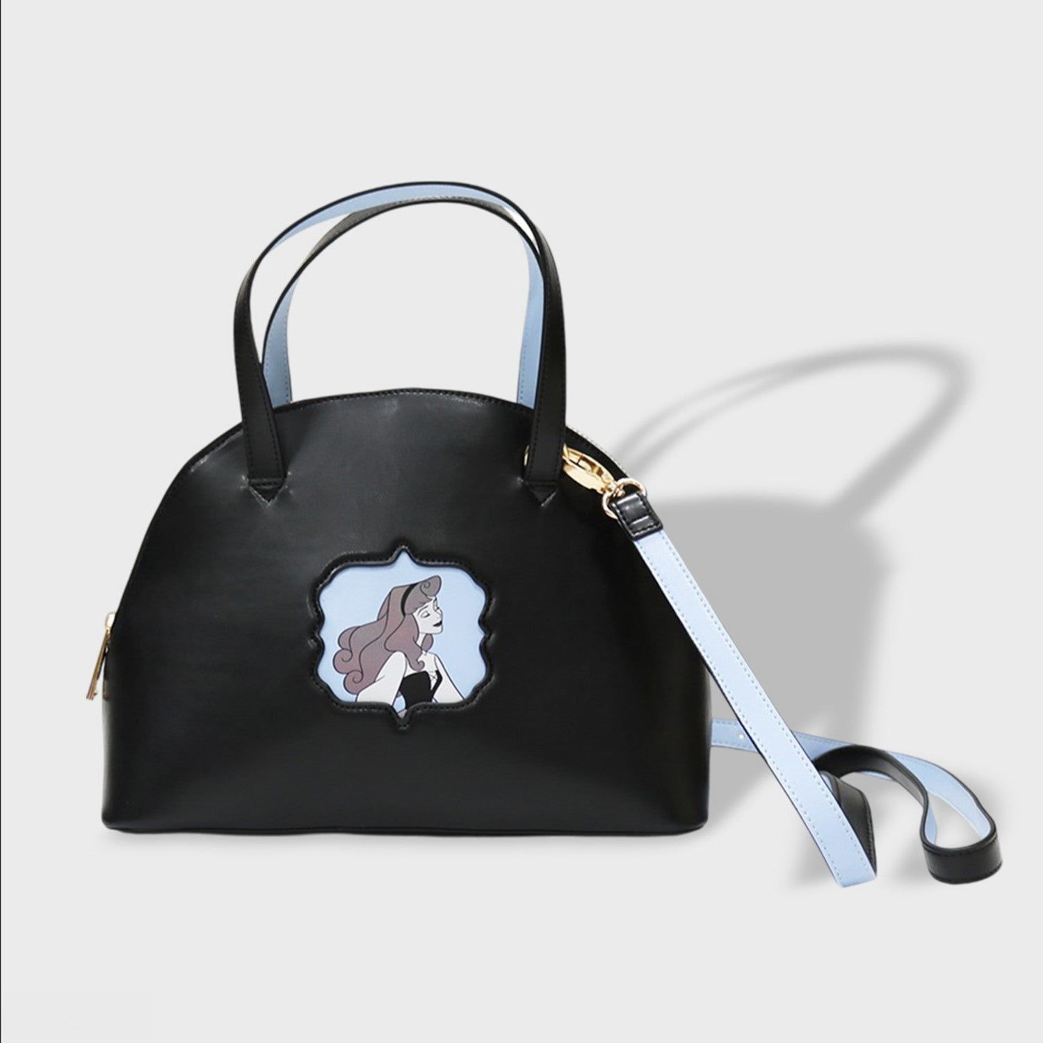 [ACCOMMODE] "Sleeping Beauty" Princess Aurora Round Mini Boston Bag (D-KJ1791/BK)