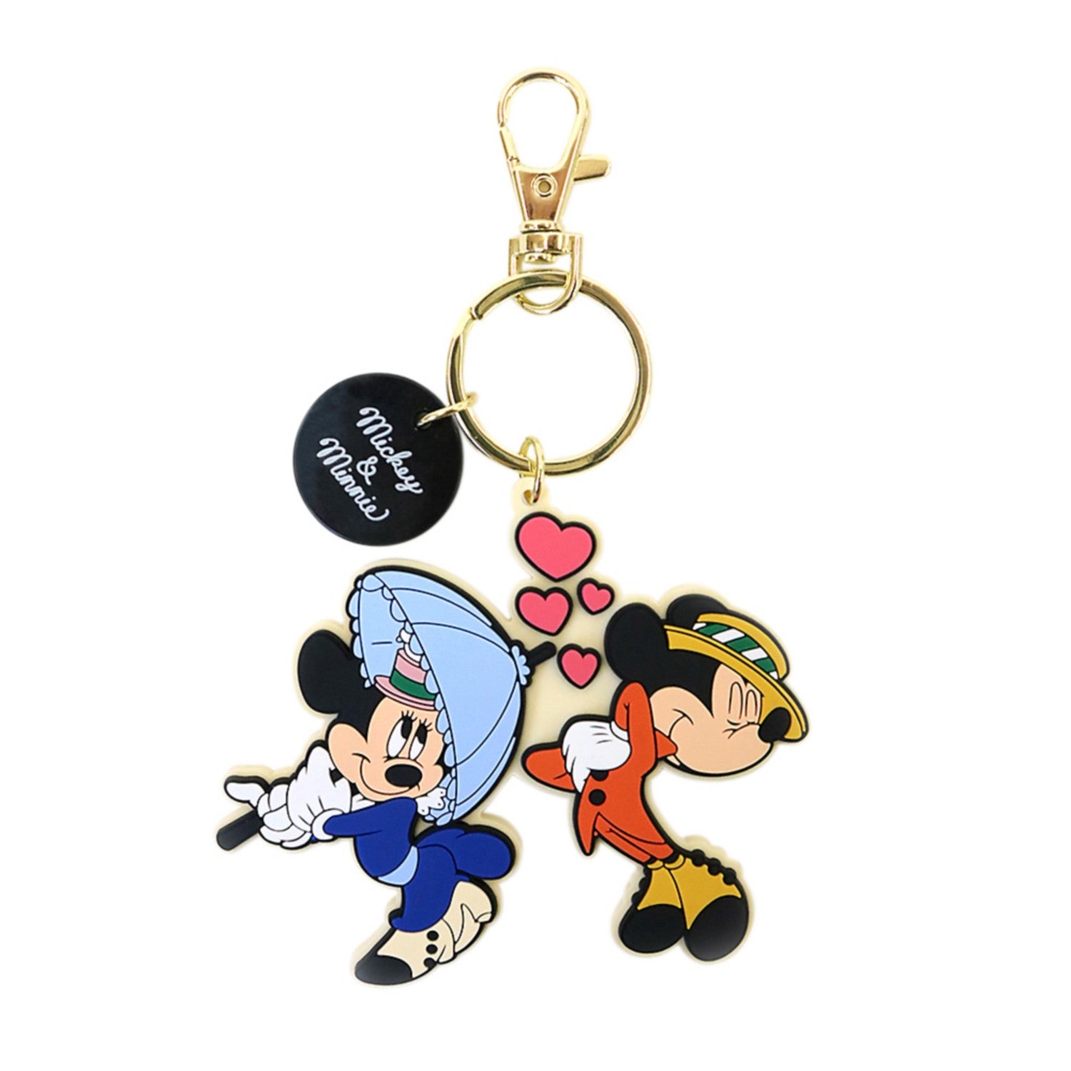 [ACCOMMODE] "Mickey & Friends" Mickey Mouse Minnie Mouse Rubber Charm (D-CR441/MM)