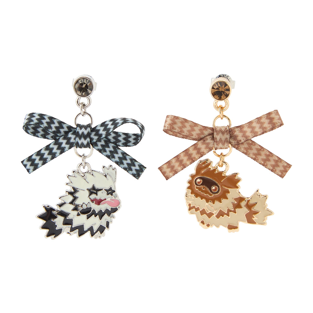 Pokemon Earrings Nitamono Zigzaguma from Japan, zigzag pattern
