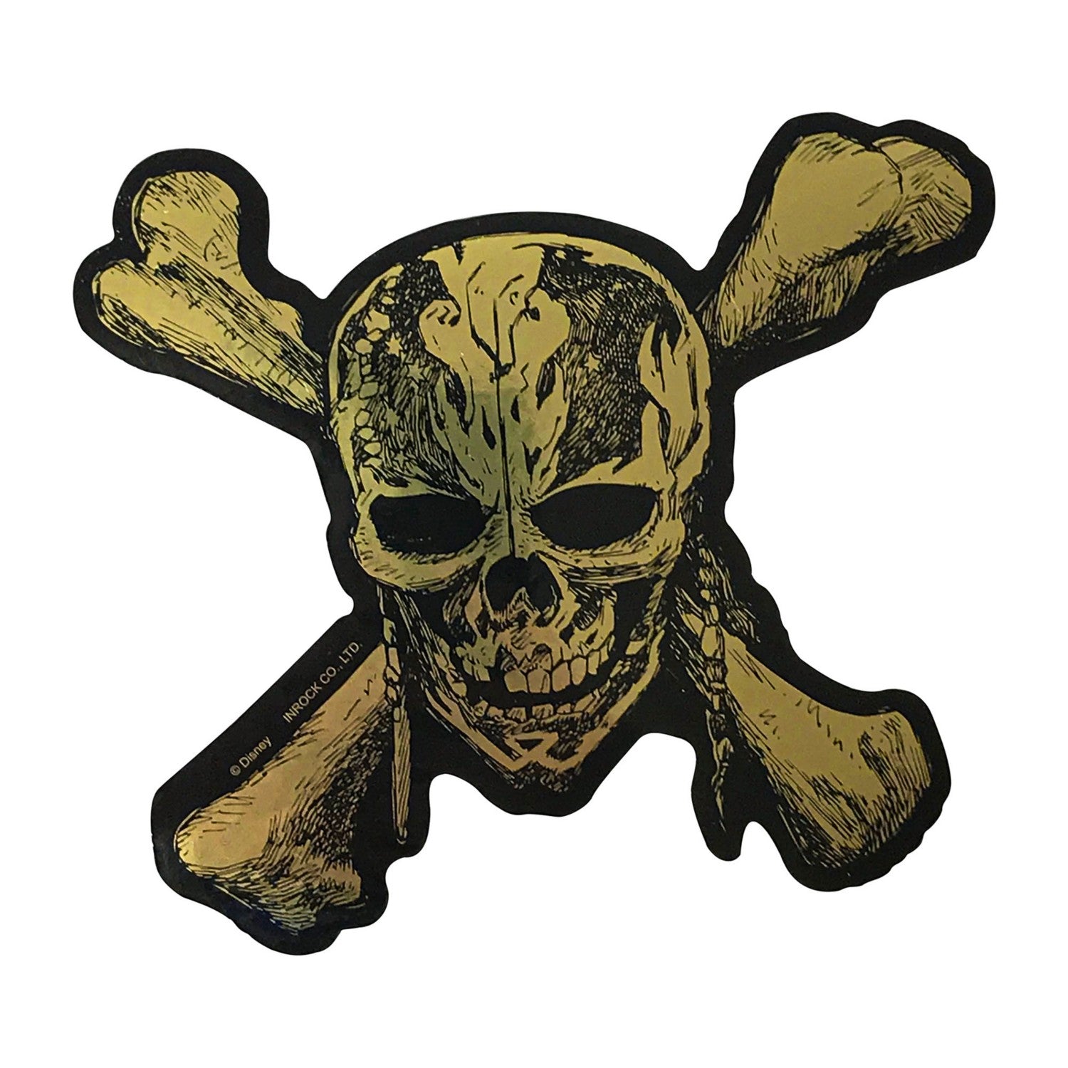 pirates of the caribbean metallic sticker