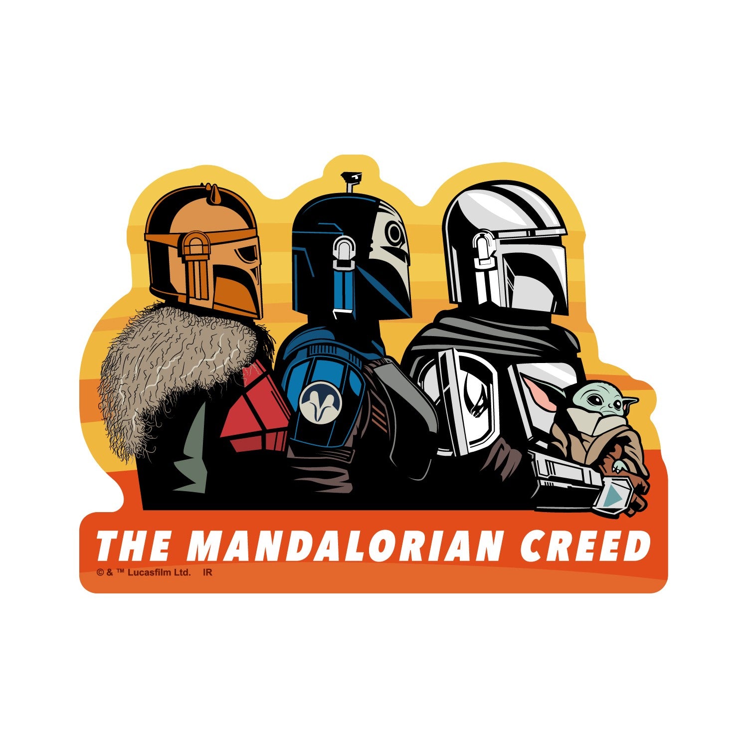 STAR WARS The Mandalorian Season 3 Die-cut Sticker A