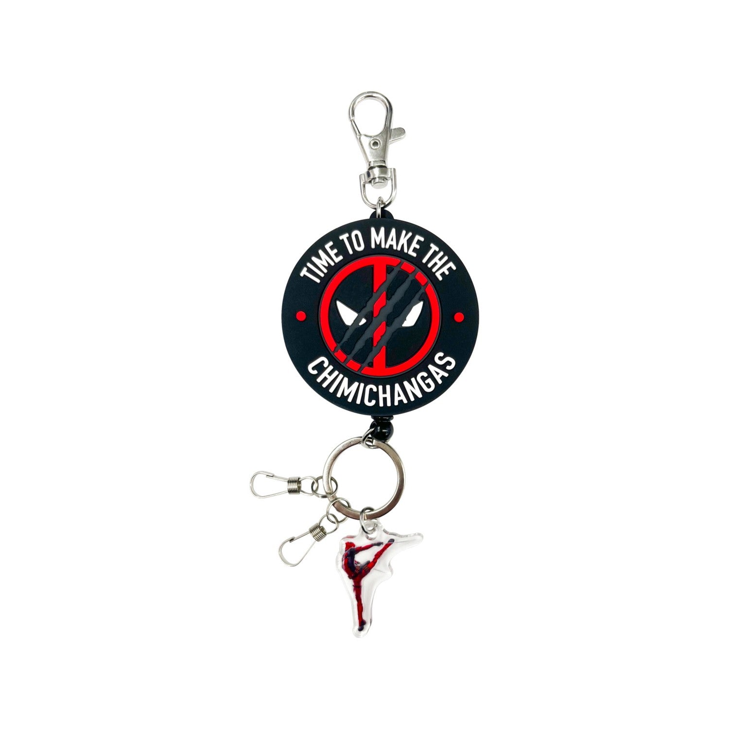 Deadpool & Wolverine Rubber Reel Keychain