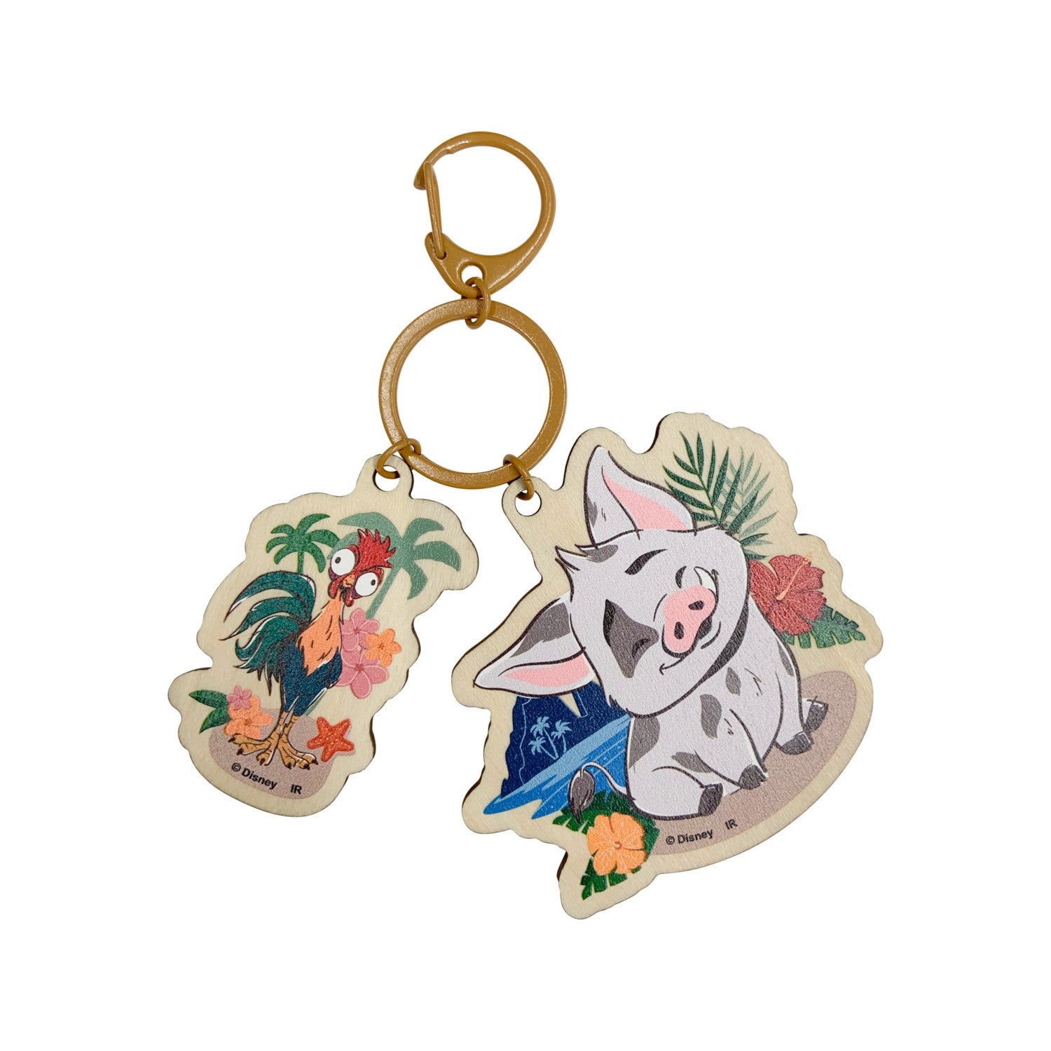 Moana and the Legend of the Sea 2 Double Wood Keychain