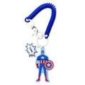 MARVEL POP ICON Coil Keychain (Captain America)