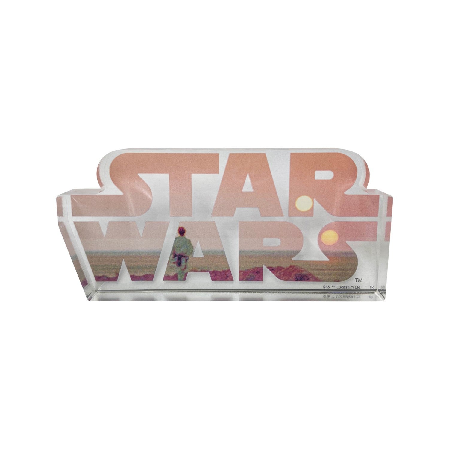 STAR WARS SAGA logo acrylic block