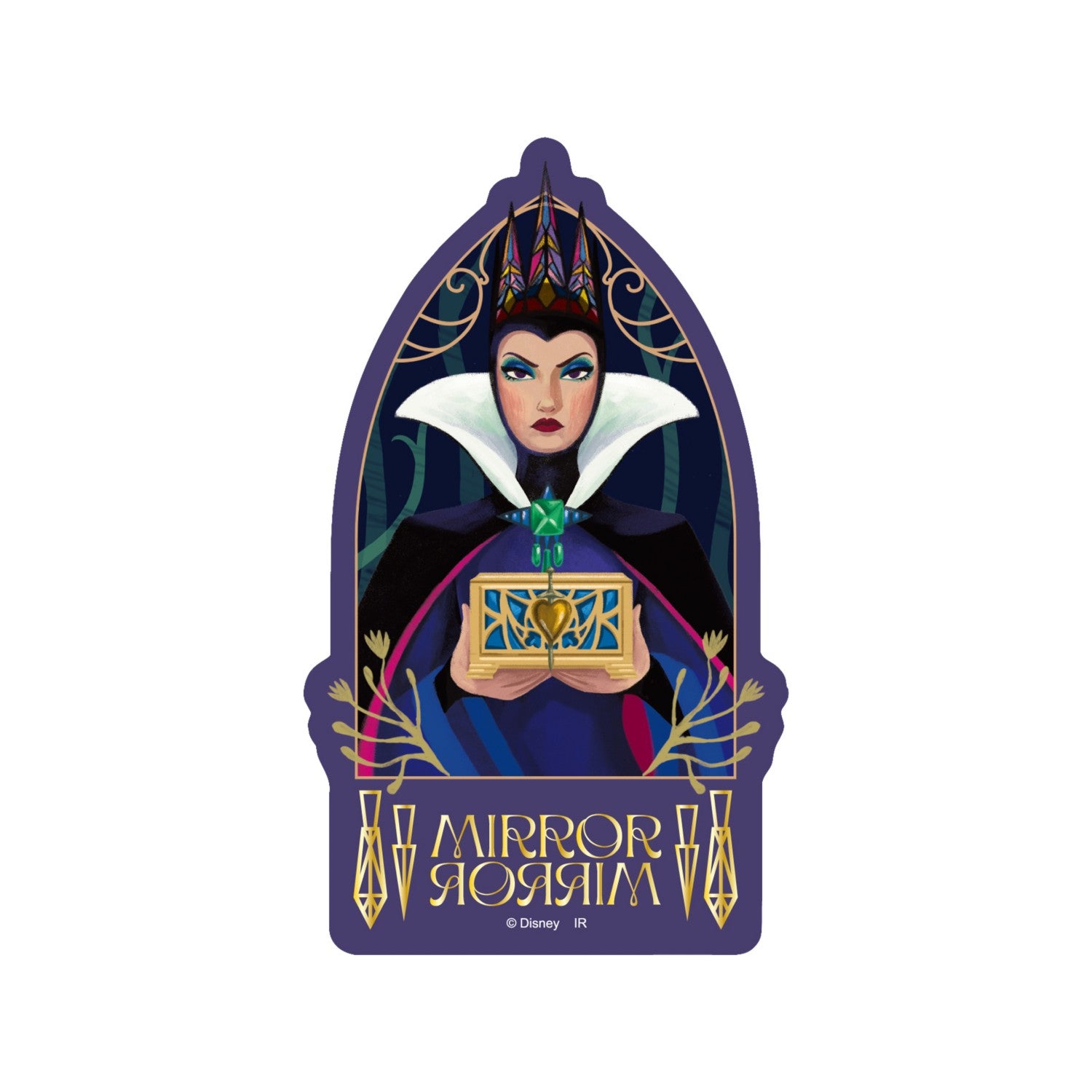 Snow White foil stamping sticker (queen)