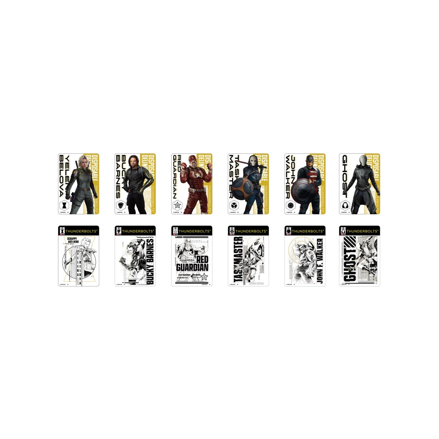 Clear card collection *12 types in total "Thunderbolts*"