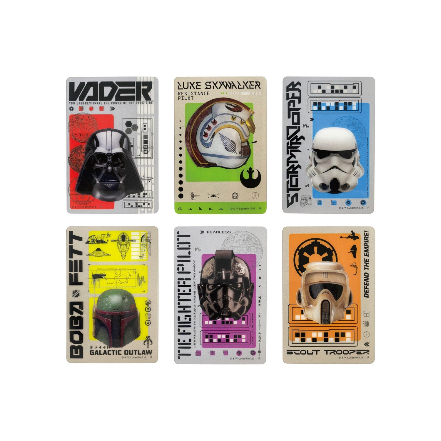 STAR WARS SAGA Clear Card Collection *6 types in total