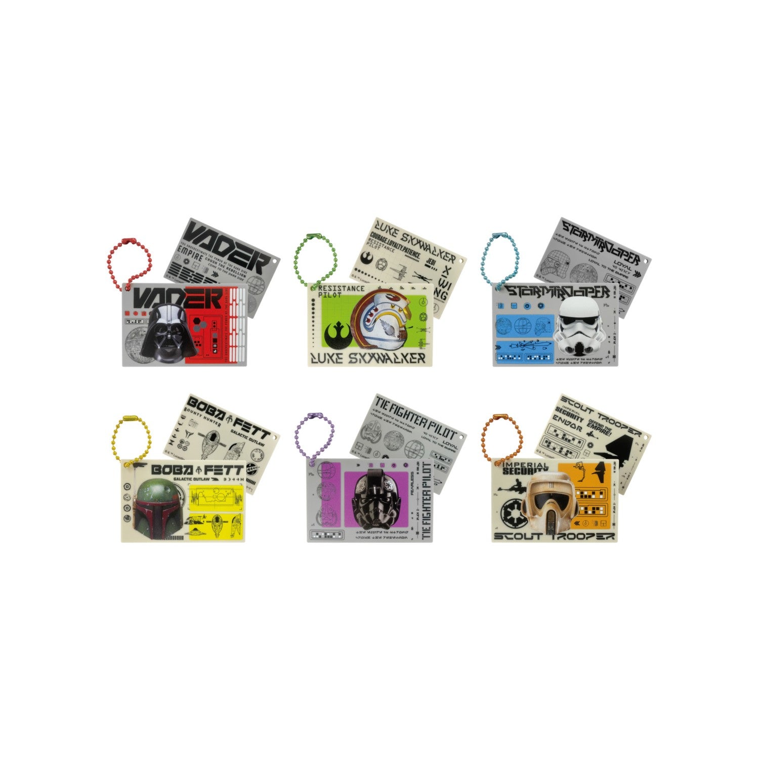 STAR WARS SAGA blind acrylic key chain *6 types in total