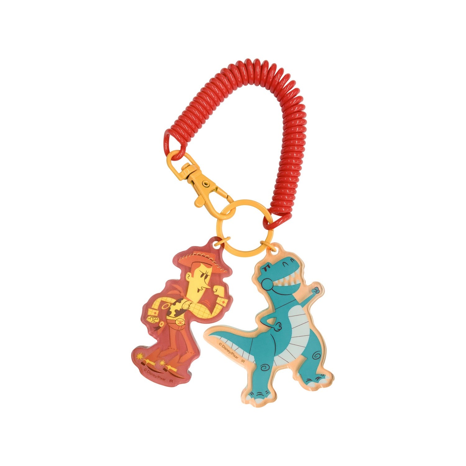 Toy Story 2-key chain with coil (Woody & Rex)