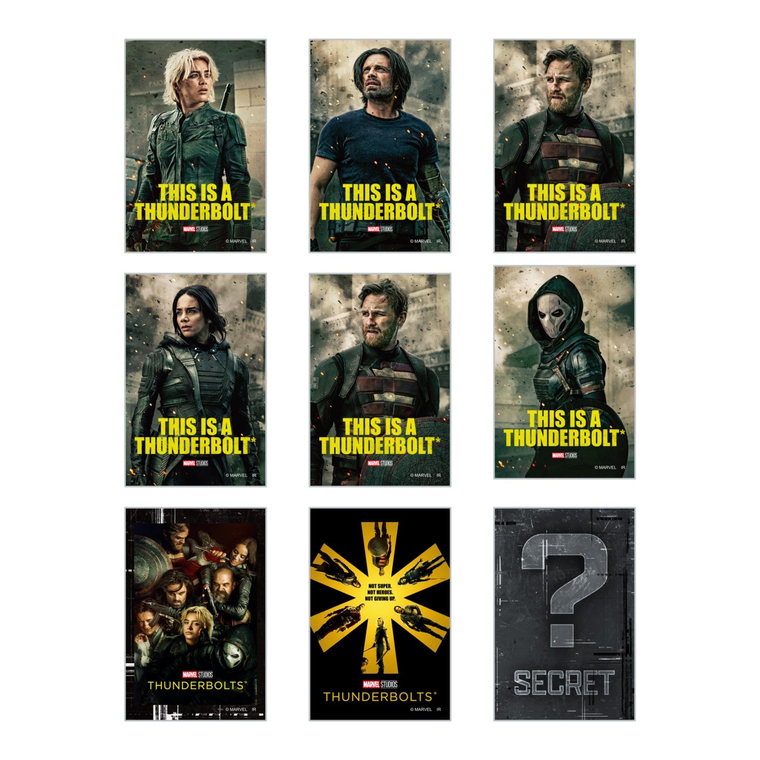 “Thunderbolts*” Blind Square Can Badge *9 types in total