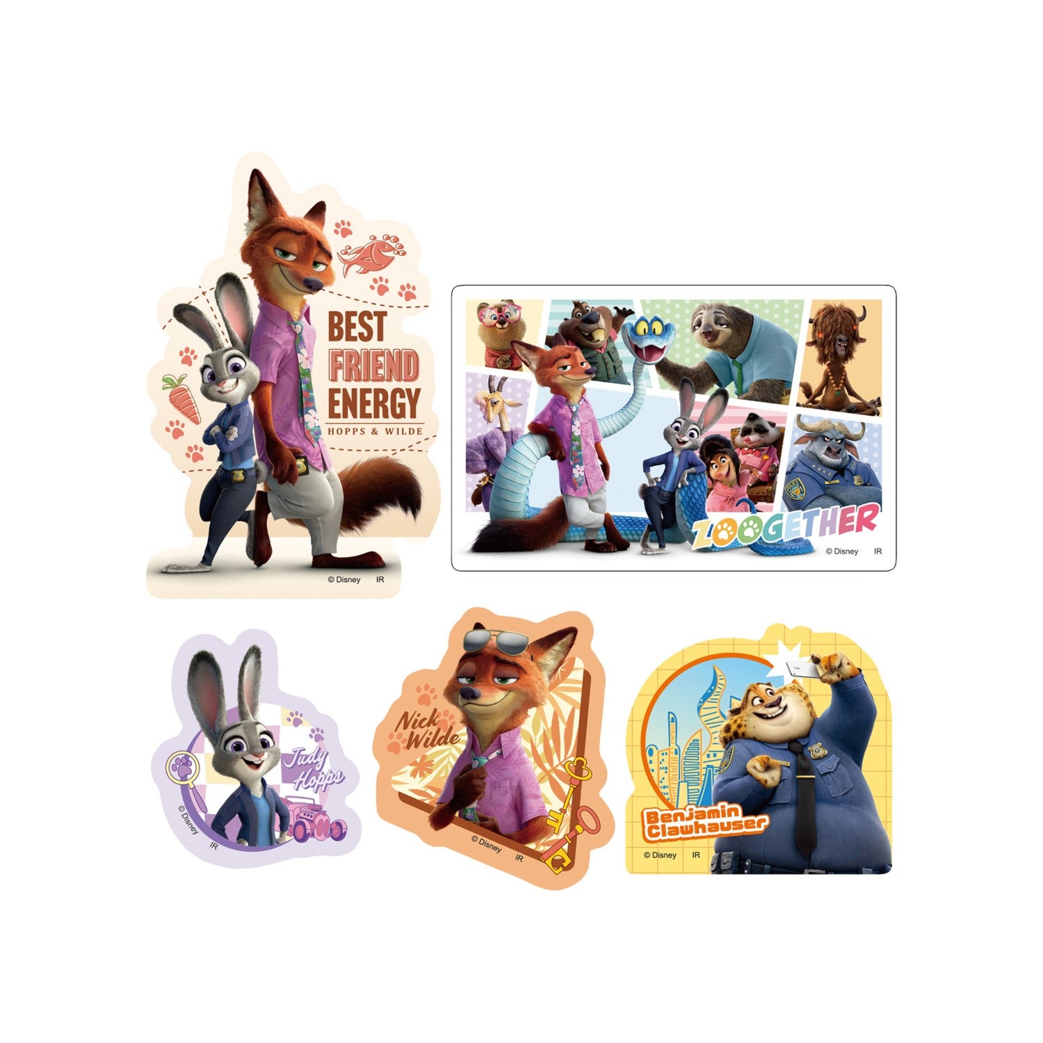 Zootopia 2 sticker set