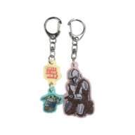 SW Mandalorian and Groogoo Pair Keychain